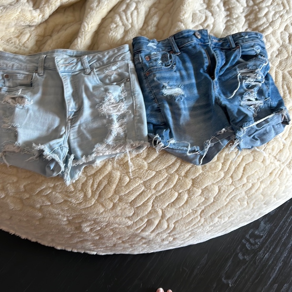2 American eagle jean shorts
